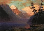 Evening Glow at Lake Louise, Rocky Mountains, Canada Albert Bierstadt